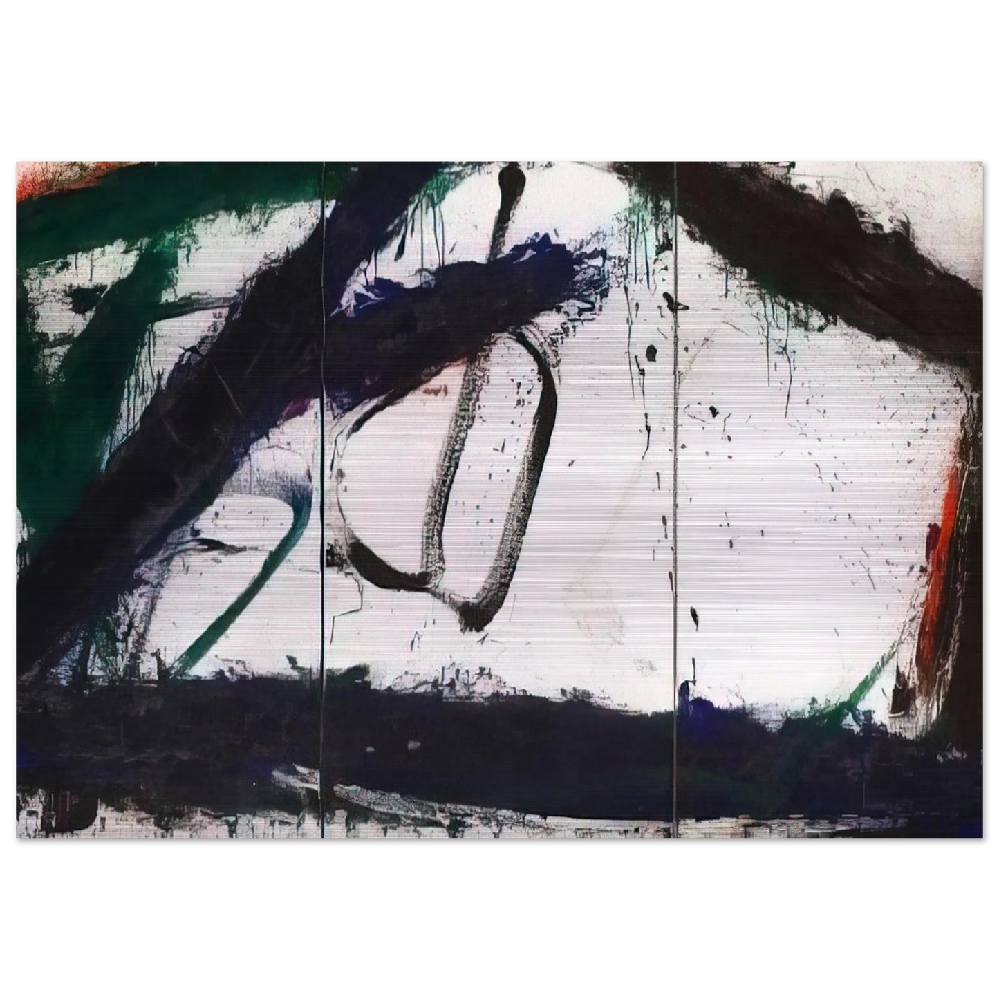 Frozen Summer - 1966 - Norman Bluhm Brushed Aluminum Print - 70x100 cm / 28x40 inches | Norman Bluhm Aluminum Print | Norman Bluhm Prints