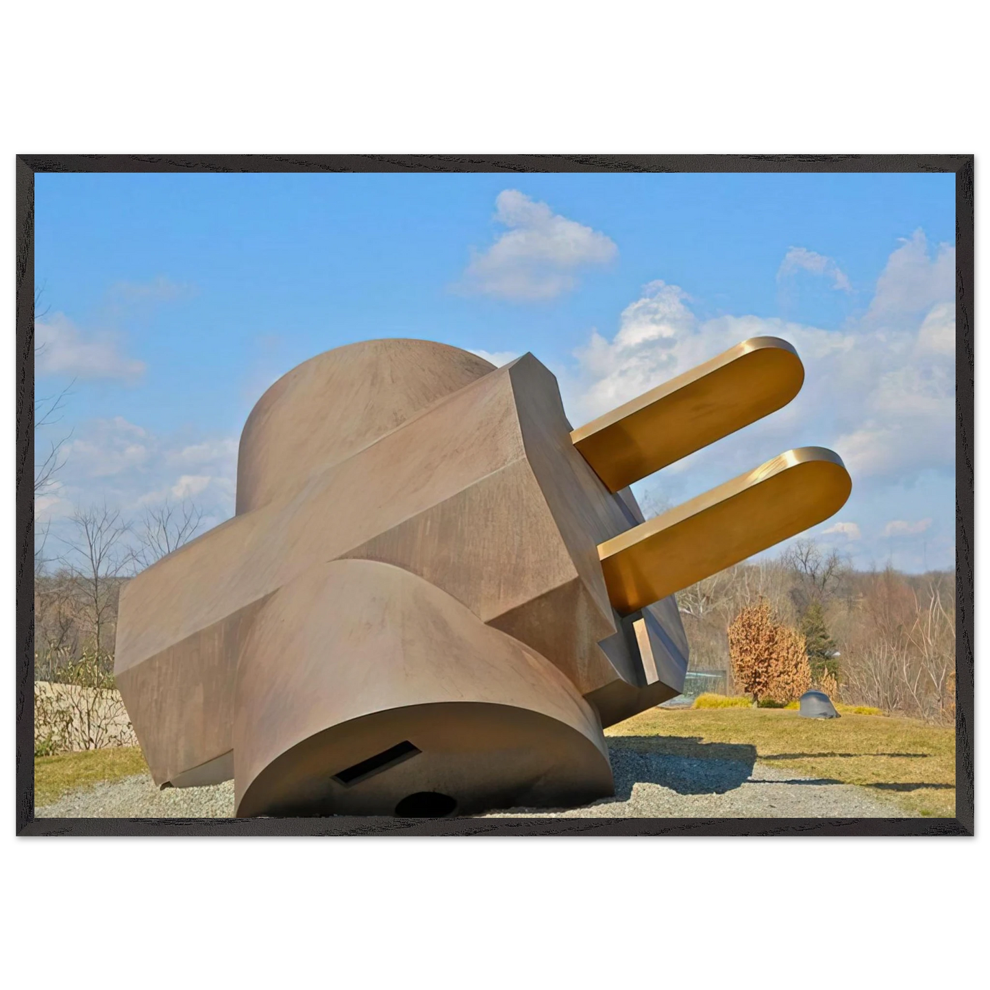 PLUG 1970 - Claes Oldenburg 70x100 cm / 28x40 inches Framed Art Print – Black Wooden Frame