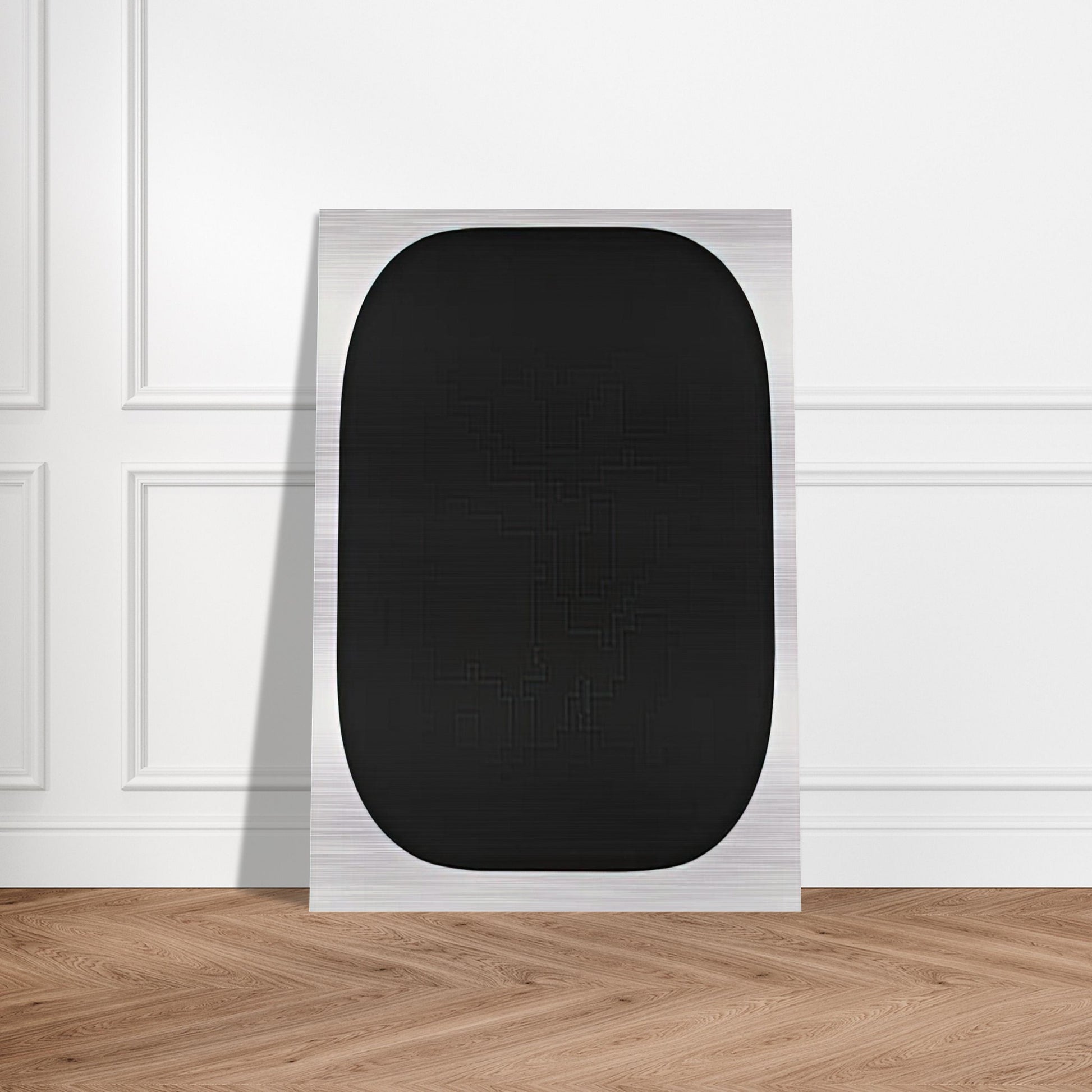 Black Variation IV, from Second Curve series - Ellsworth Kelly Brushed Aluminum Print - 70x100 cm / 28x40 inches | Ellsworth Kelly Aluminum Print | Ellsworth Kelly Prints