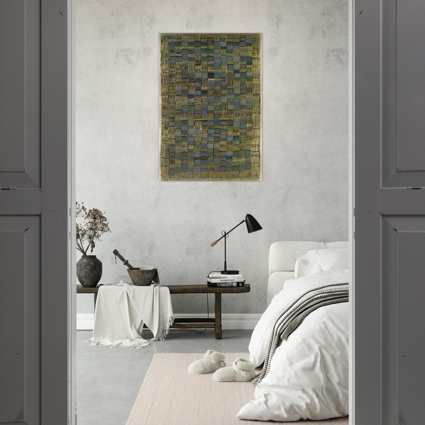 TIKAL 1958 - Anni Albers Brushed Aluminum Print - 70x100 cm / 28x40 inches | Anni Albers Aluminum Print | Anni Albers Prints