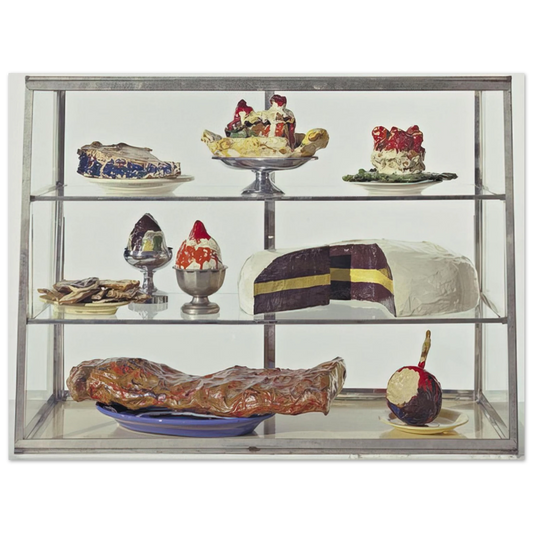 Claes Oldenburg - PASTRY CASE I 1962  75x100 cm / 30x40inches Fine Art Poster