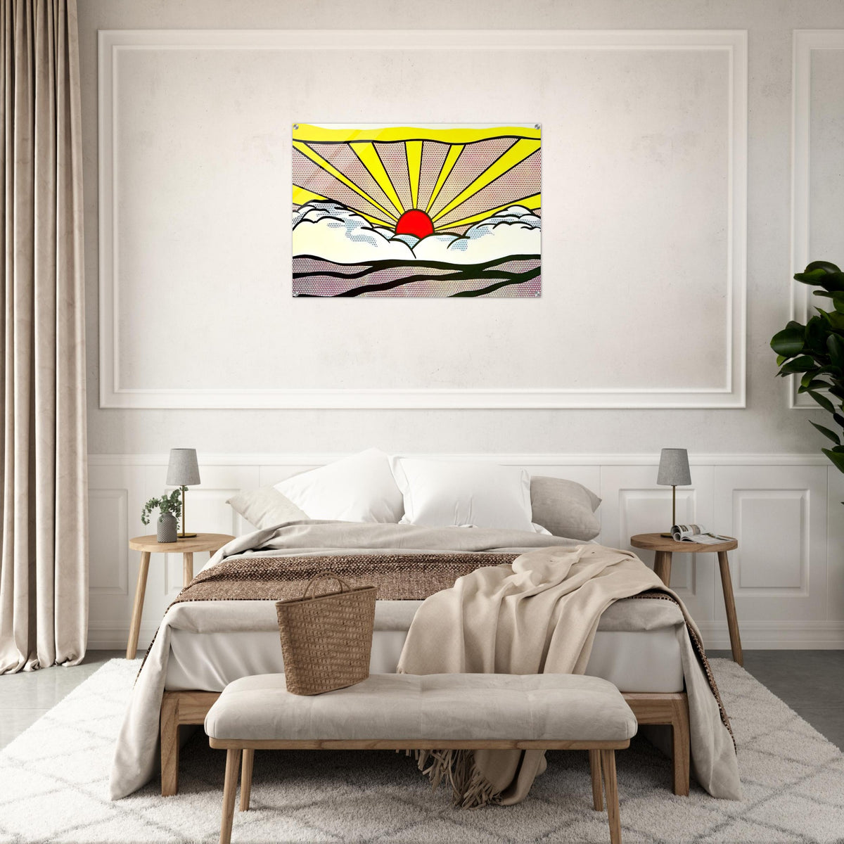 SUNRISE 1965 - Roy Lichtenstein Acrylic Print - 70x100 cm / 28x40″ inches