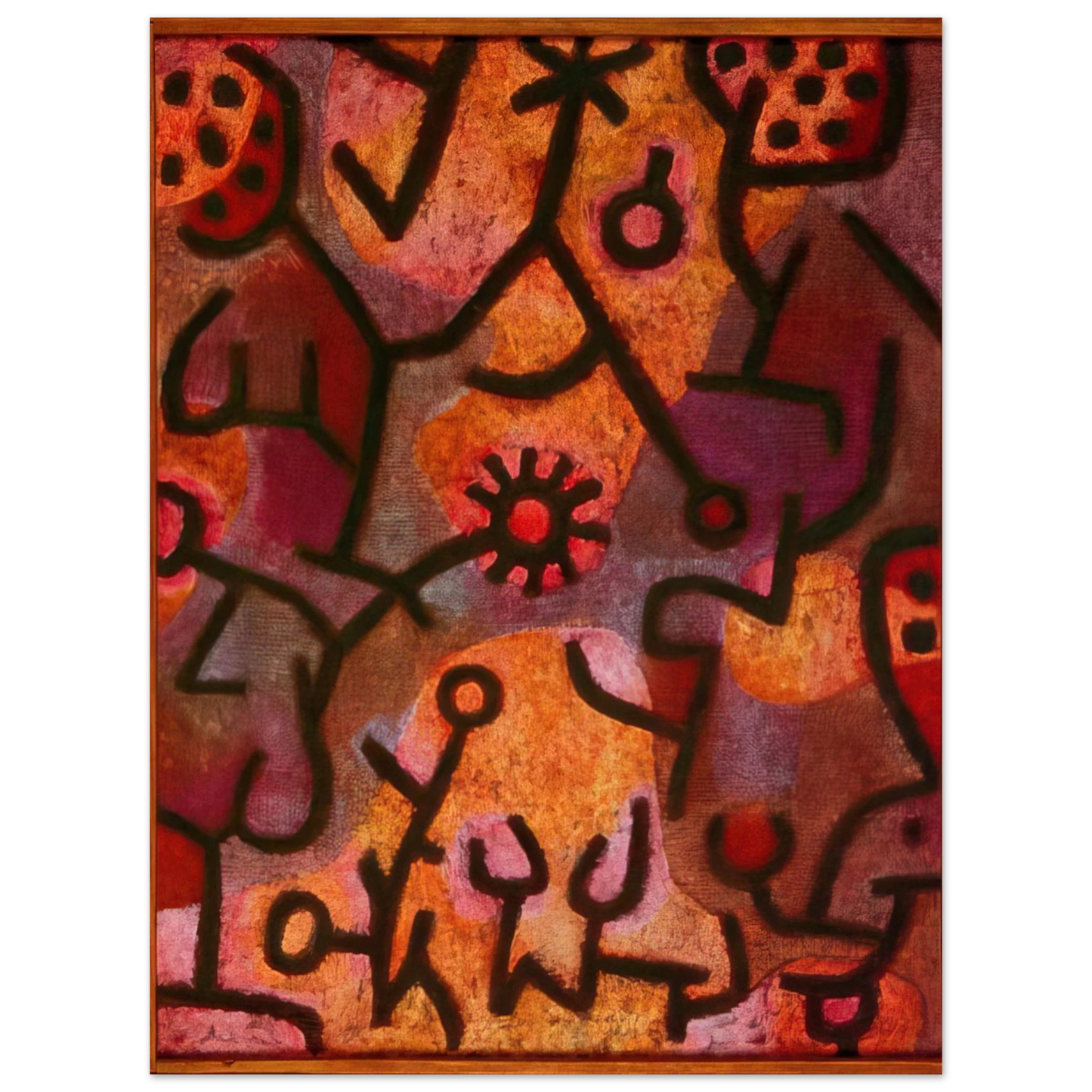Paul Klee - FLORA ON ROCKS SUN 1940  75x100 cm / 30x40inches Fine Art Poster