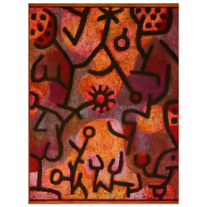 Paul Klee - FLORA ON ROCKS SUN 1940  75x100 cm / 30x40inches Fine Art Poster