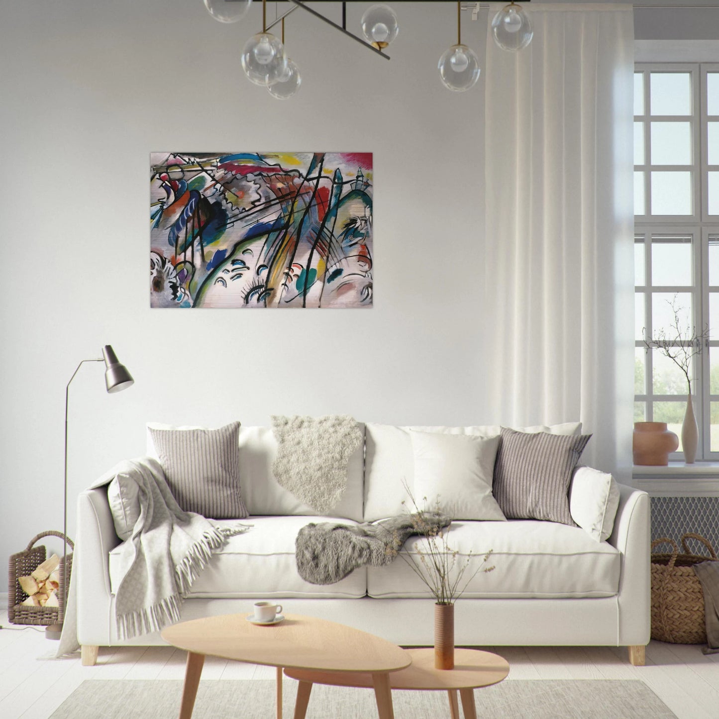 IMPROVISATION 28 SECOND VERSION 1912 - Wassily Kandinsky Brushed Aluminum Print - 70x100 cm / 28x40 inches | Wassily Kandinsky Aluminum Print | Wassily Kandinsky Prints