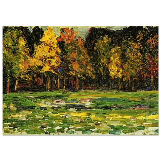 FOREST EDGE - Wassily Kandinsky Brushed Aluminum Print - 70x100 cm / 28x40 inches | Wassily Kandinsky Aluminum Print | Wassily Kandinsky Prints