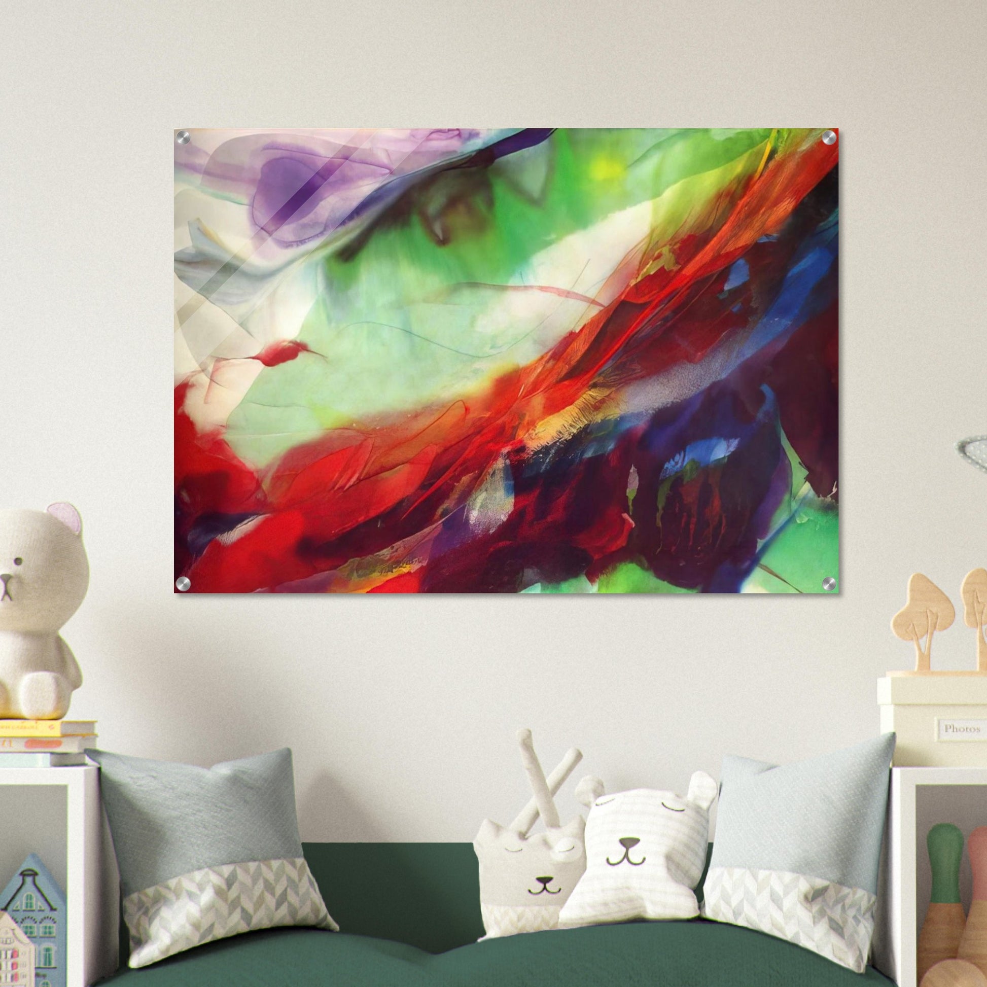 Phenomena Sun over the Hour Glass - 1966 - Paul Jenkins Acrylic Print - 70x100 cm / 28x40″ inches