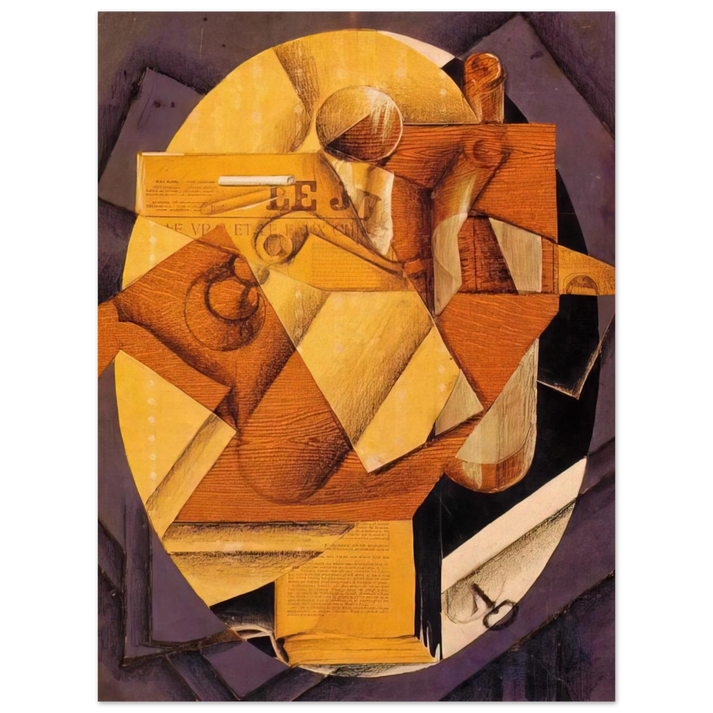 Juan Gris - THE TABLE 1914  75x100 cm / 30x40inches Fine Art Poster