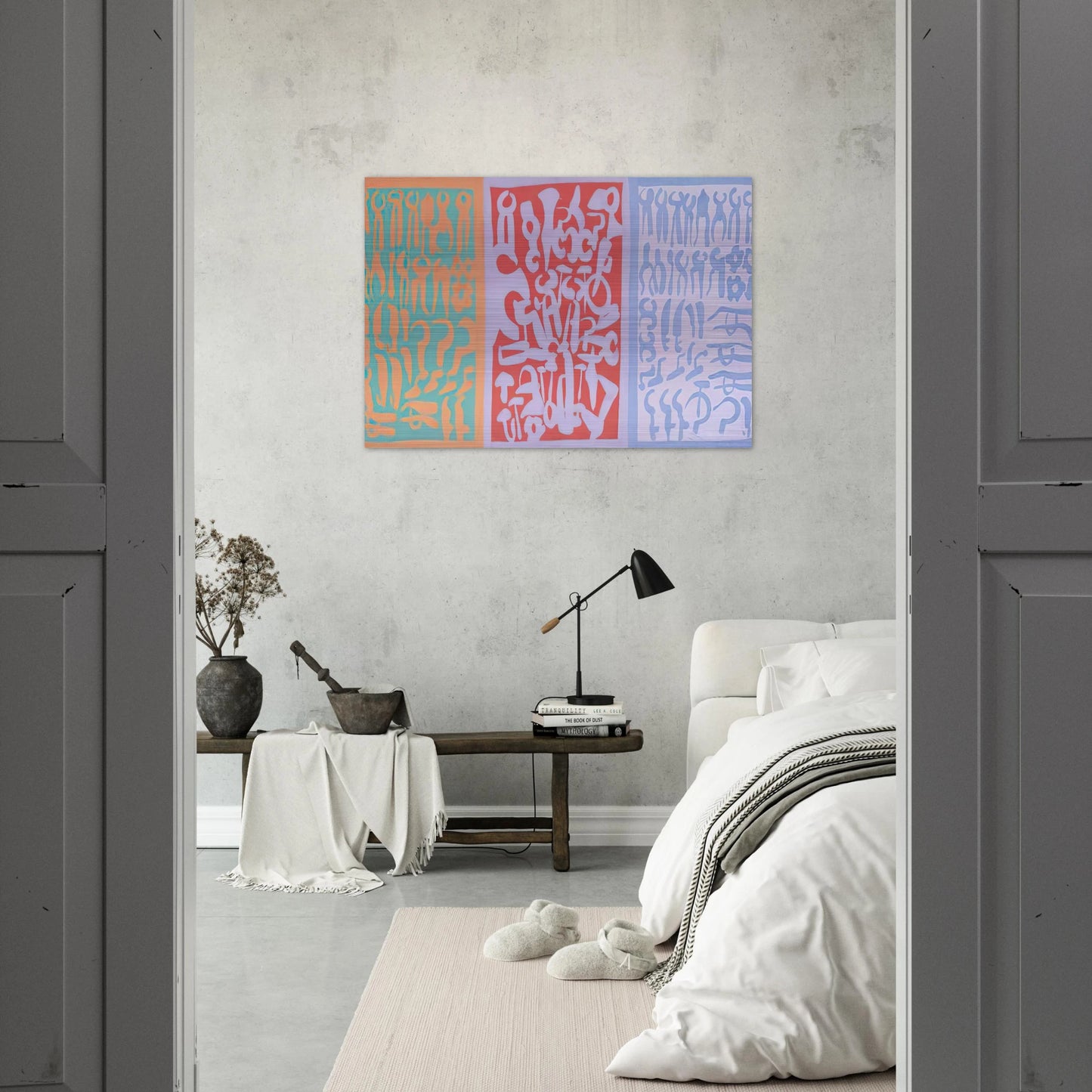 Settori - 1962 - Carla Accardi Brushed Aluminum Print - 70x100 cm / 28x40 inches | Carla Accardi Aluminum Print | Carla Accardi Prints