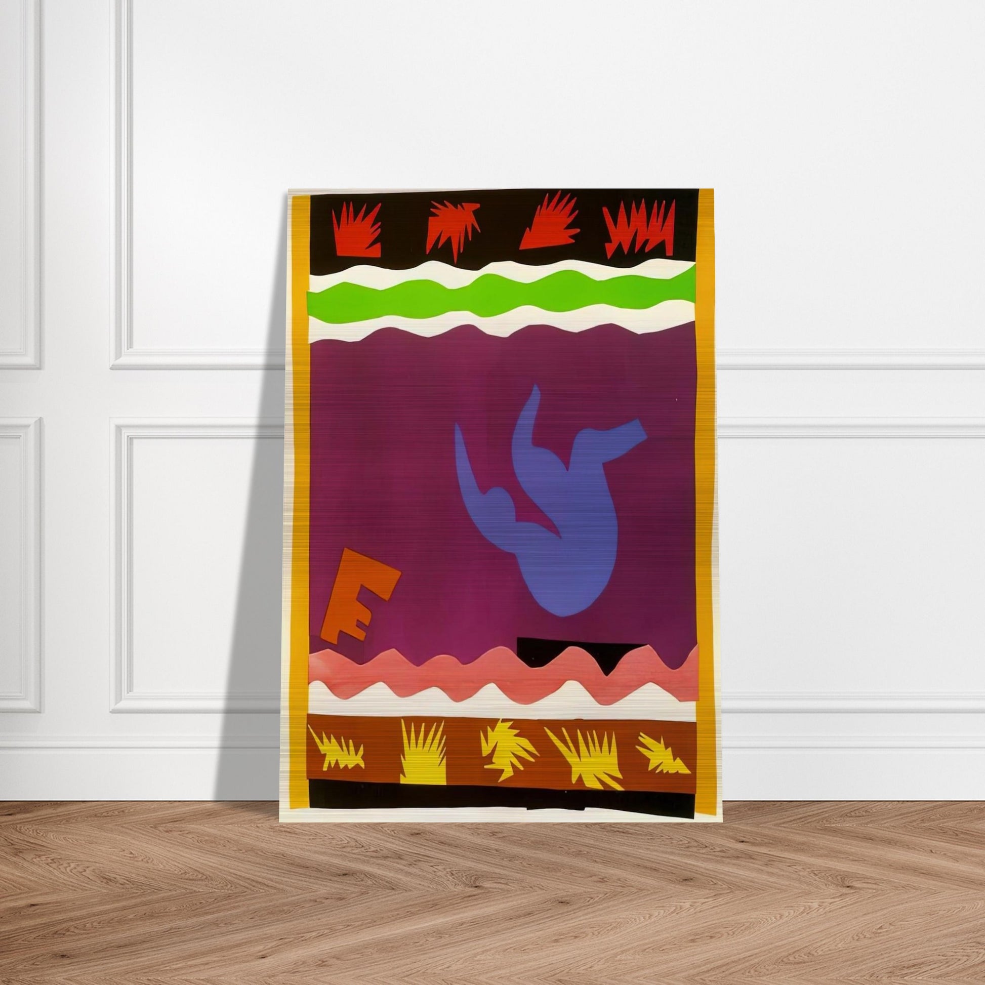 THE TOBOGGAN 1943 - Henri Matisse Brushed Aluminum Print - 70x100 cm / 28x40 inches | Henri Matisse Aluminum Print | Henri Matisse Prints