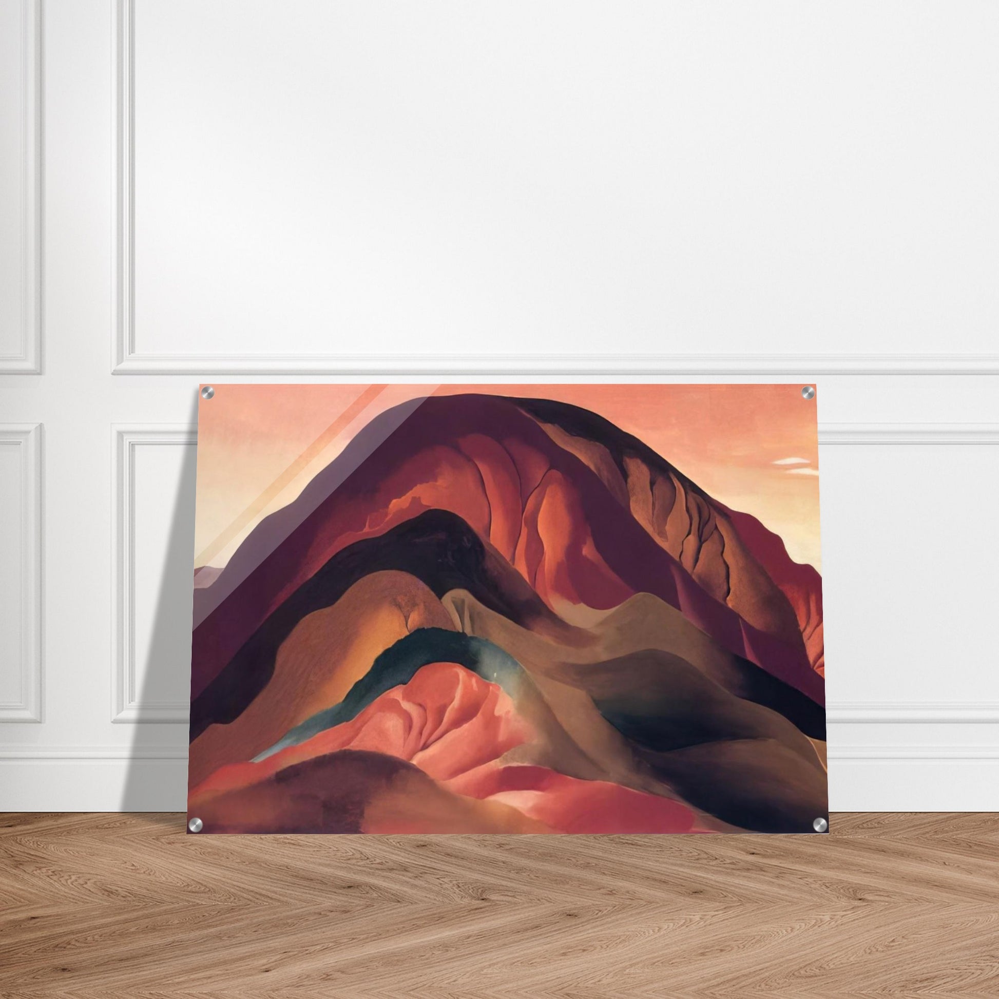 Rust Red Hills - Georgia O'Keeffe Acrylic Print - 70x100 cm / 28x40″ inches
