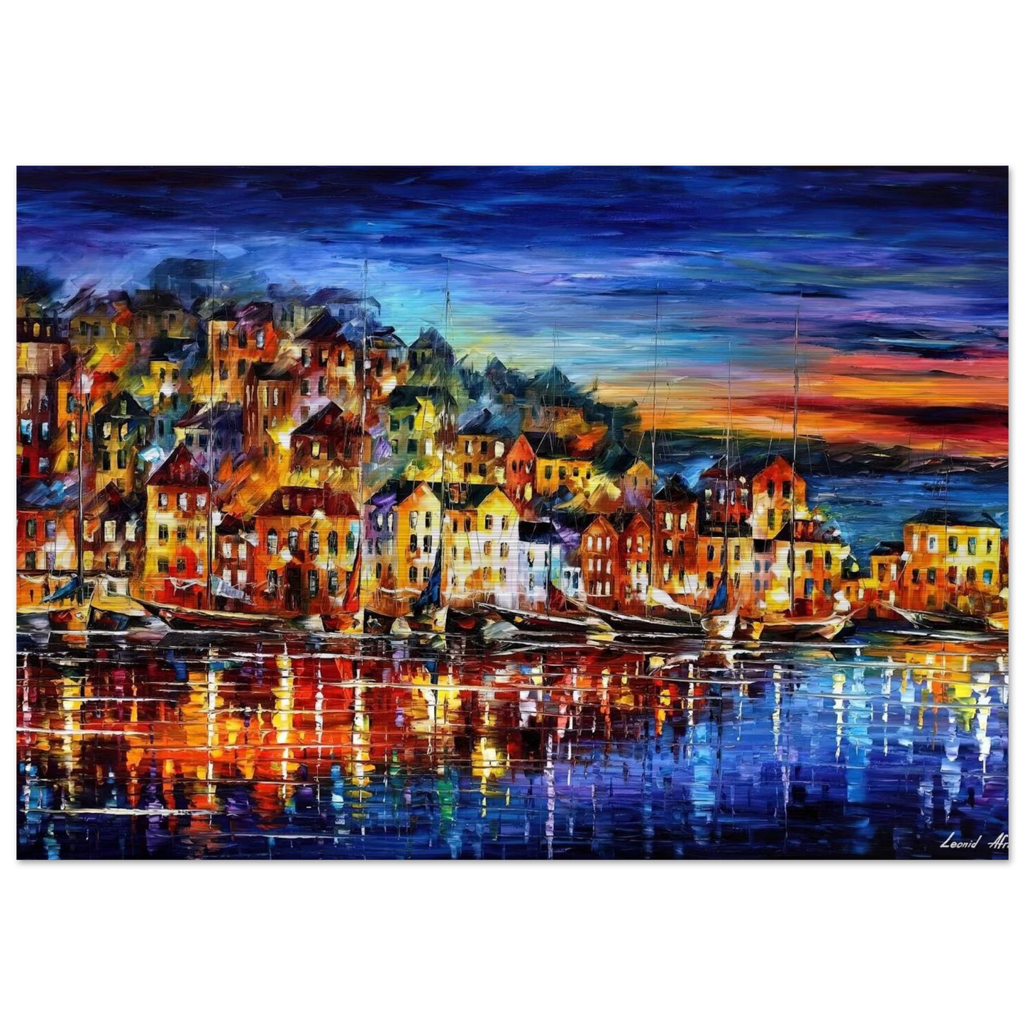 Leonid Afremov - Leonid Afremov Brushed Aluminum Print - 70x100 cm / 28x40 inches | Leonid Afremov Aluminum Print | Leonid Afremov Prints