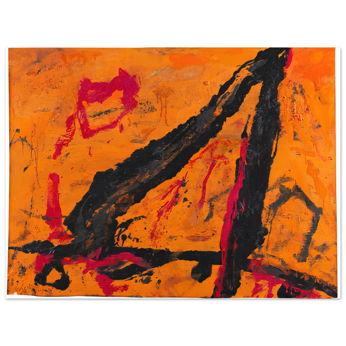 Emil Schumacher - Timra - 1989  75x100 cm / 30x40inches Fine Art Poster
