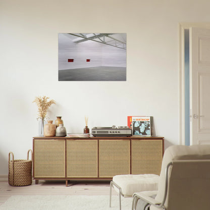 Untitled Wall Work - 1992 - Donald Judd Brushed Aluminum Print - 70x100 cm / 28x40 inches | Donald Judd Aluminum Print | Donald Judd Prints