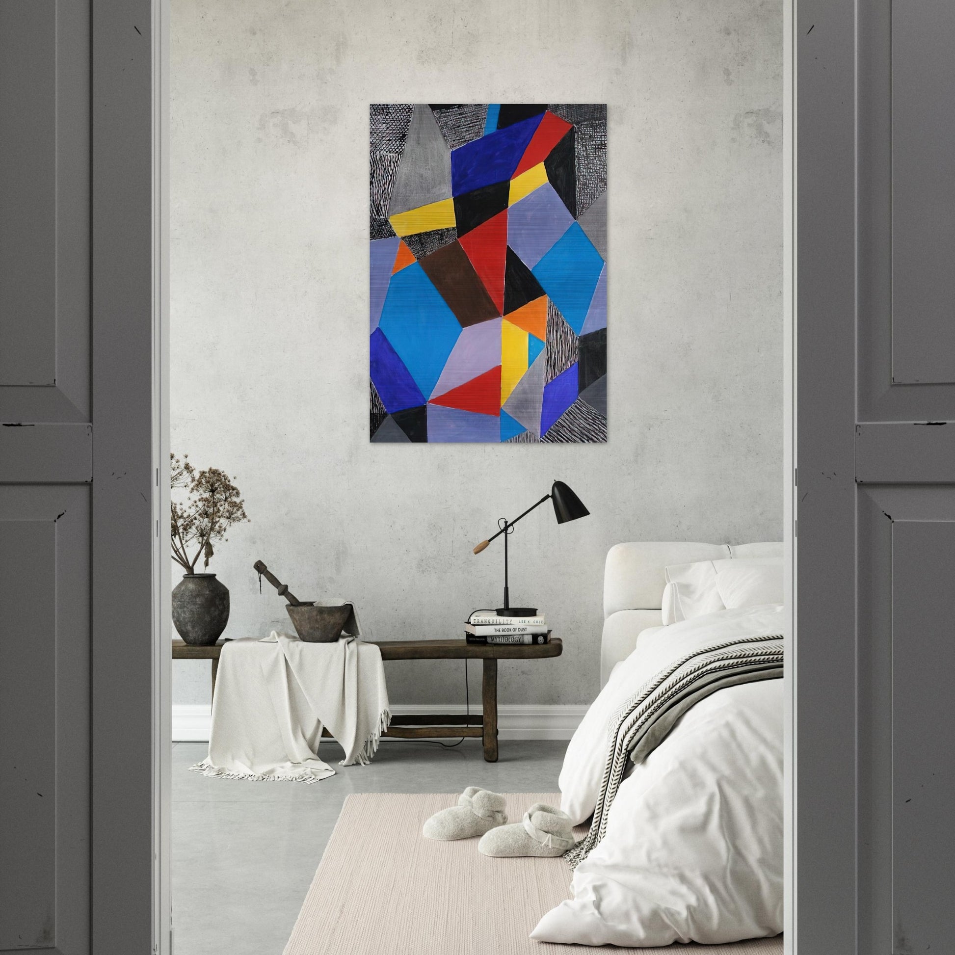 Farbformen und Struktuten - 1953 - Johannes Itten Brushed Aluminum Print - 70x100 cm / 28x40 inches | Johannes Itten Aluminum Print | Johannes Itten Prints
