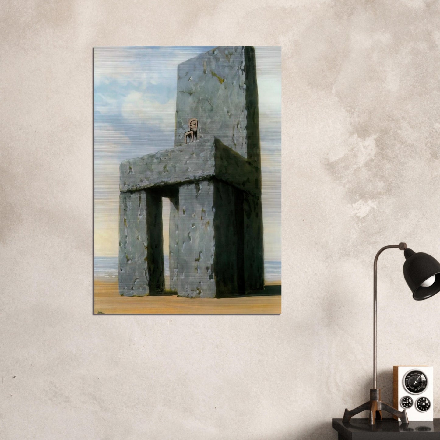 THE LEGEND OF THE CENTURIES 1950 - Rene Magritte Brushed Aluminum Print - 70x100 cm / 28x40 inches | Rene Magritte Aluminum Print | Rene Magritte Prints