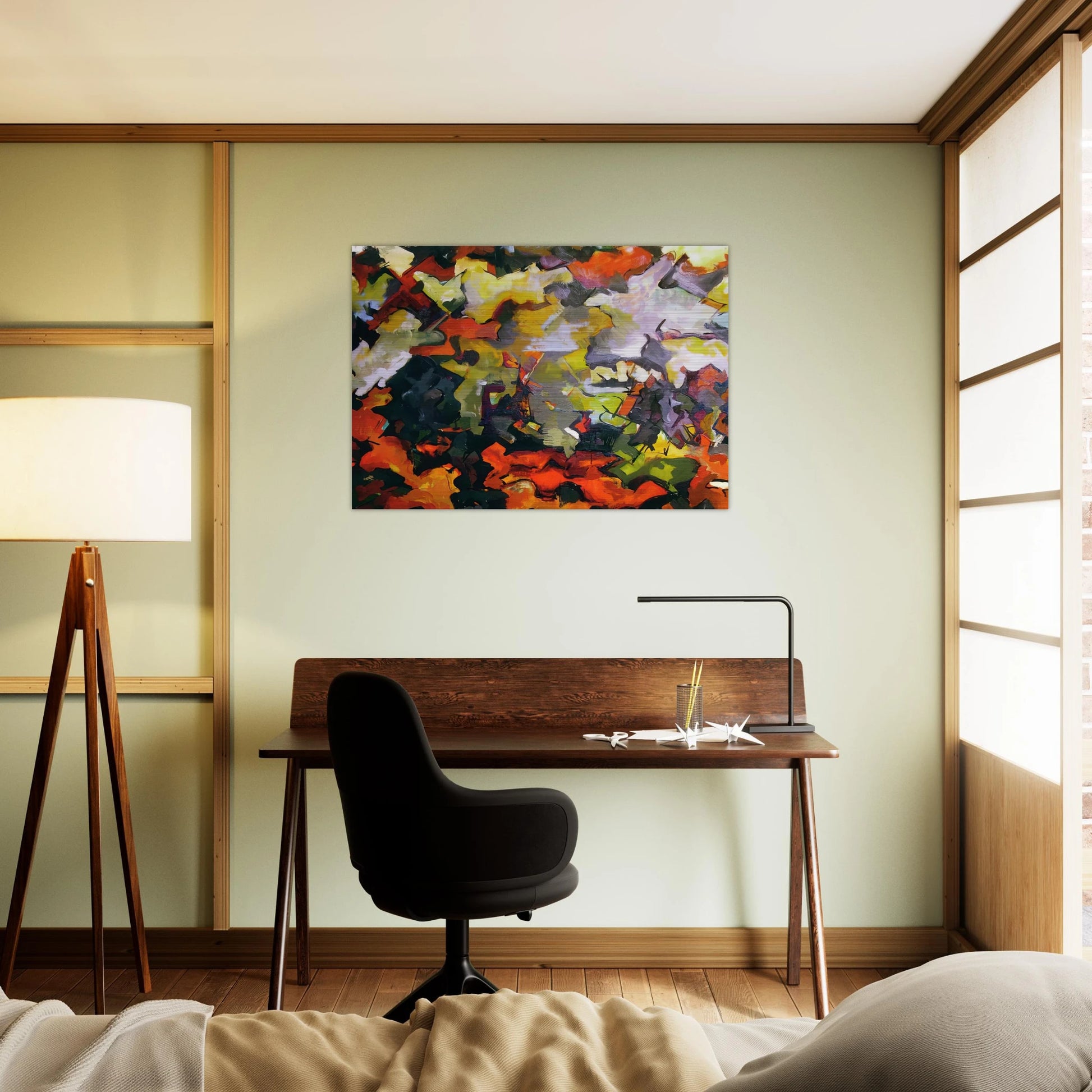 ABSTRACT LANDSCAPE 1950 - Audrey Flack Brushed Aluminum Print - 70x100 cm / 28x40 inches | Audrey Flack Aluminum Print | Audrey Flack Prints