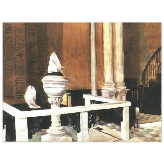 Edward Hopper - Baptistry of St. John s Fine Art Poster