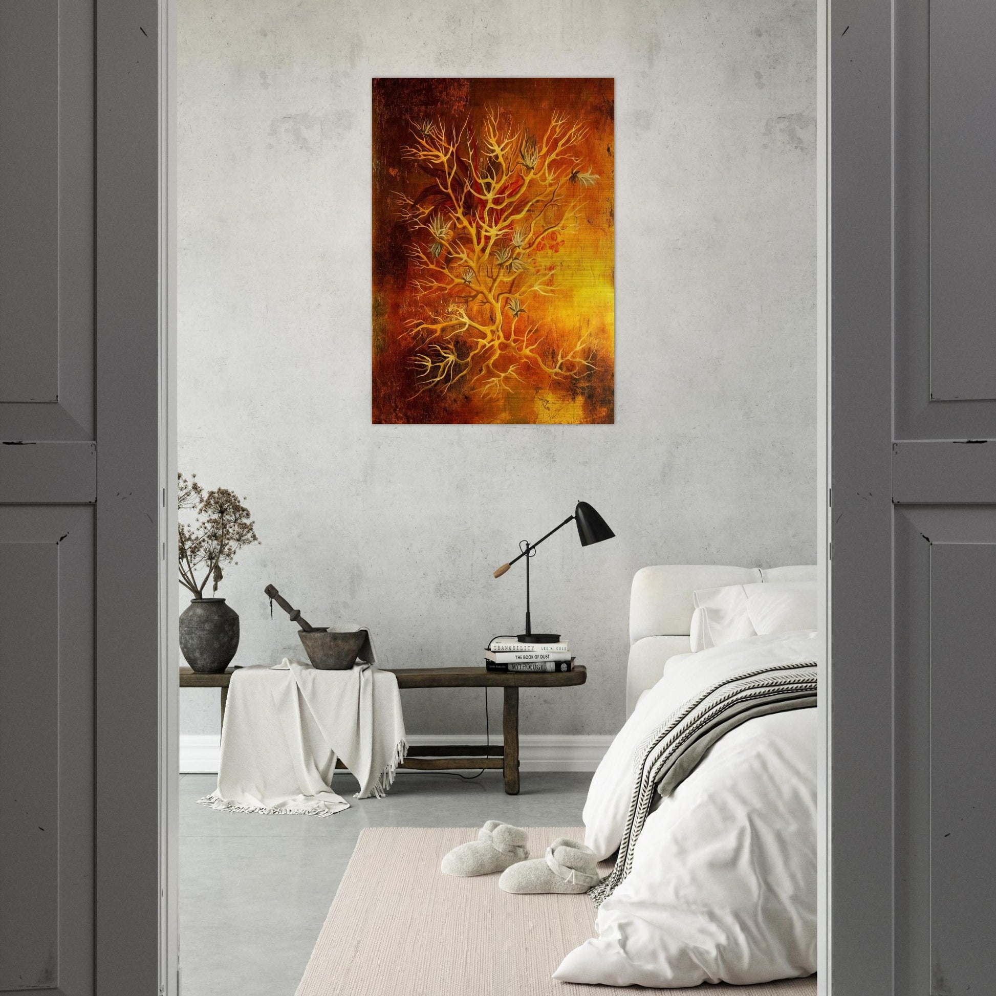 PLANT 1960 - Remedios Varo Brushed Aluminum Print - 70x100 cm / 28x40 inches | Remedios Varo Aluminum Print | Remedios Varo Prints
