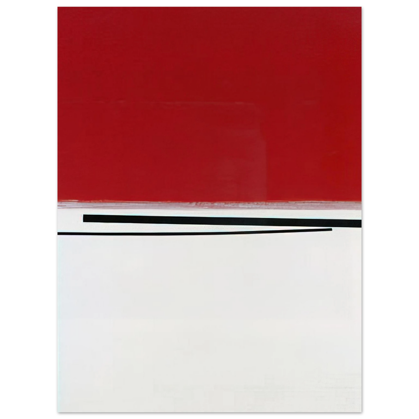 Victor Pasmore - Square Motif in White and Indian Red - 1960  75x100 cm / 30x40inches Fine Art Poster