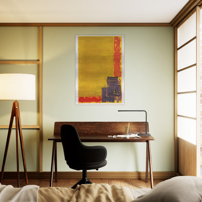 View - 1979 - John Hoyland Brushed Aluminum Print - 70x100 cm / 28x40 inches | John Hoyland Aluminum Print | John Hoyland Prints