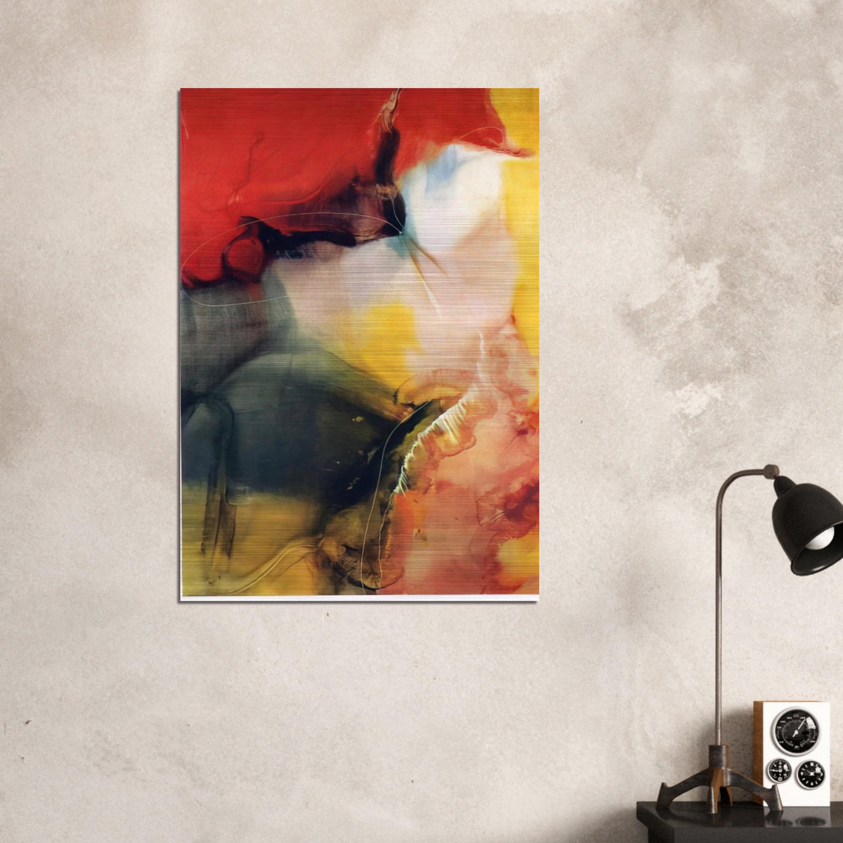 Lotus - Paul Jenkins Brushed Aluminum Print - 70x100 cm / 28x40 inches | Paul Jenkins Aluminum Print | Paul Jenkins Prints
