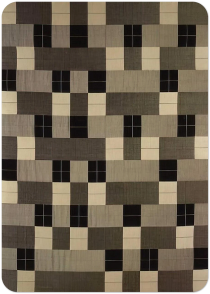 BLACK WHITE GRAY 1964 By Anni Albers Pack of 10 Post Cards | Anni Albers Post Cards | A6 (10.5 x 14.8 cm) - 4.1 x 5.8 inches