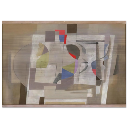 Feb 2-54 - 1954 - Ben Nicholson Brushed Aluminum Print - 70x100 cm / 28x40 inches | Ben Nicholson Aluminum Print | Ben Nicholson Prints