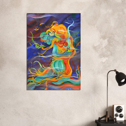 Wind - 1963 - Konrad Zuse Brushed Aluminum Print - 70x100 cm / 28x40 inches | Konrad Zuse Aluminum Print | Konrad Zuse Prints