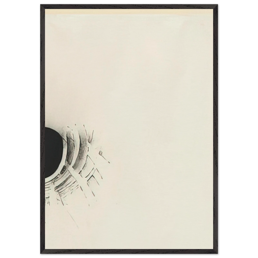 UNTITLED 1960 1 N1 - Lee Bontecou 70x100 cm / 28x40 inches Framed Art Print – Black Wooden Frame