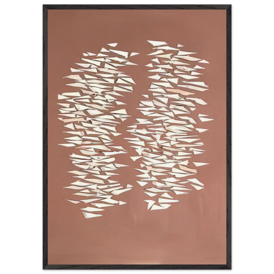 Quiet Vertical - 2006 - Robert Goodnough 70x100 cm / 28x40 inches Framed Art Print – Black Wooden Frame