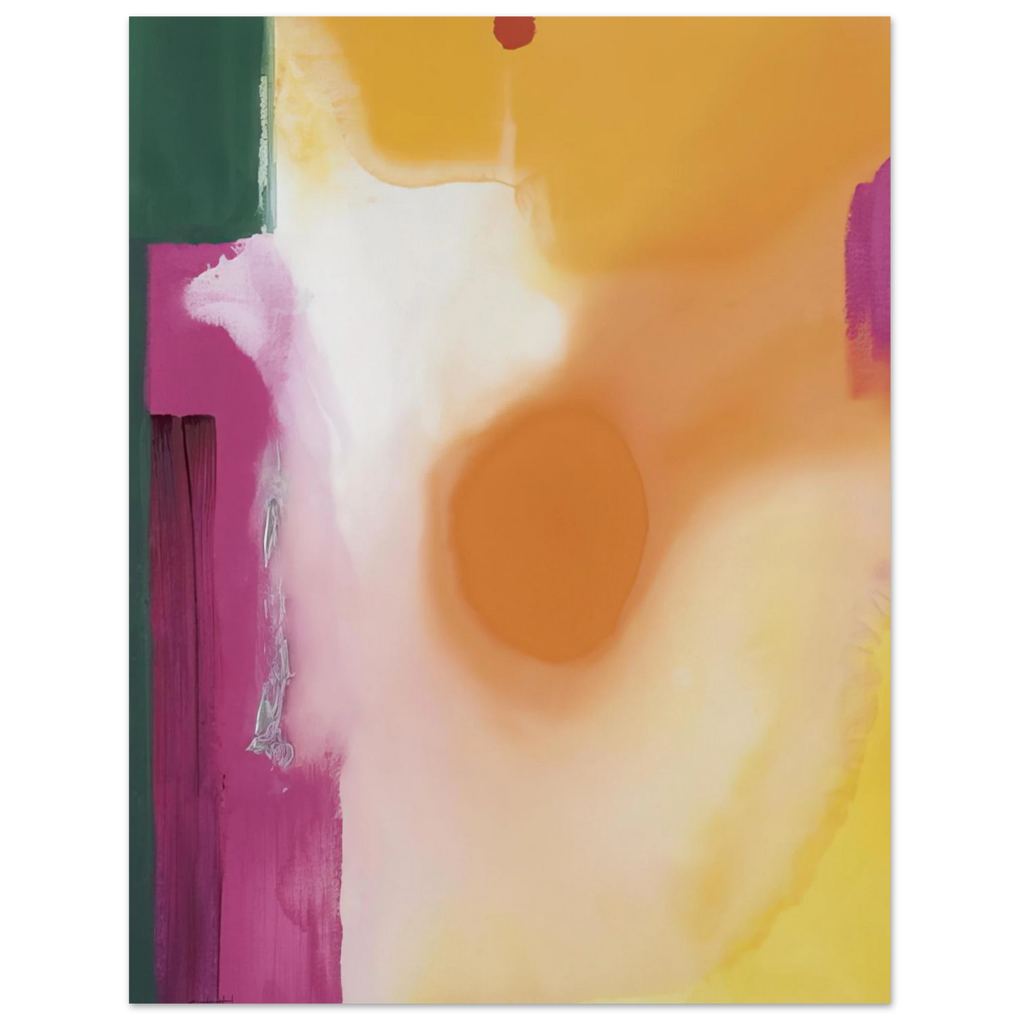 Helen Frankenthaler - Bullseye - 1989 Wall art - 21x29.7 cm / 8x12" - Fine Art Poster-canvas - -