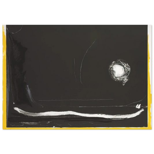 Helen Frankenthaler - Yellow Jack - 1985 Wall art - 13x18 cm / 5x7 Inches - Fine Art Poster - -