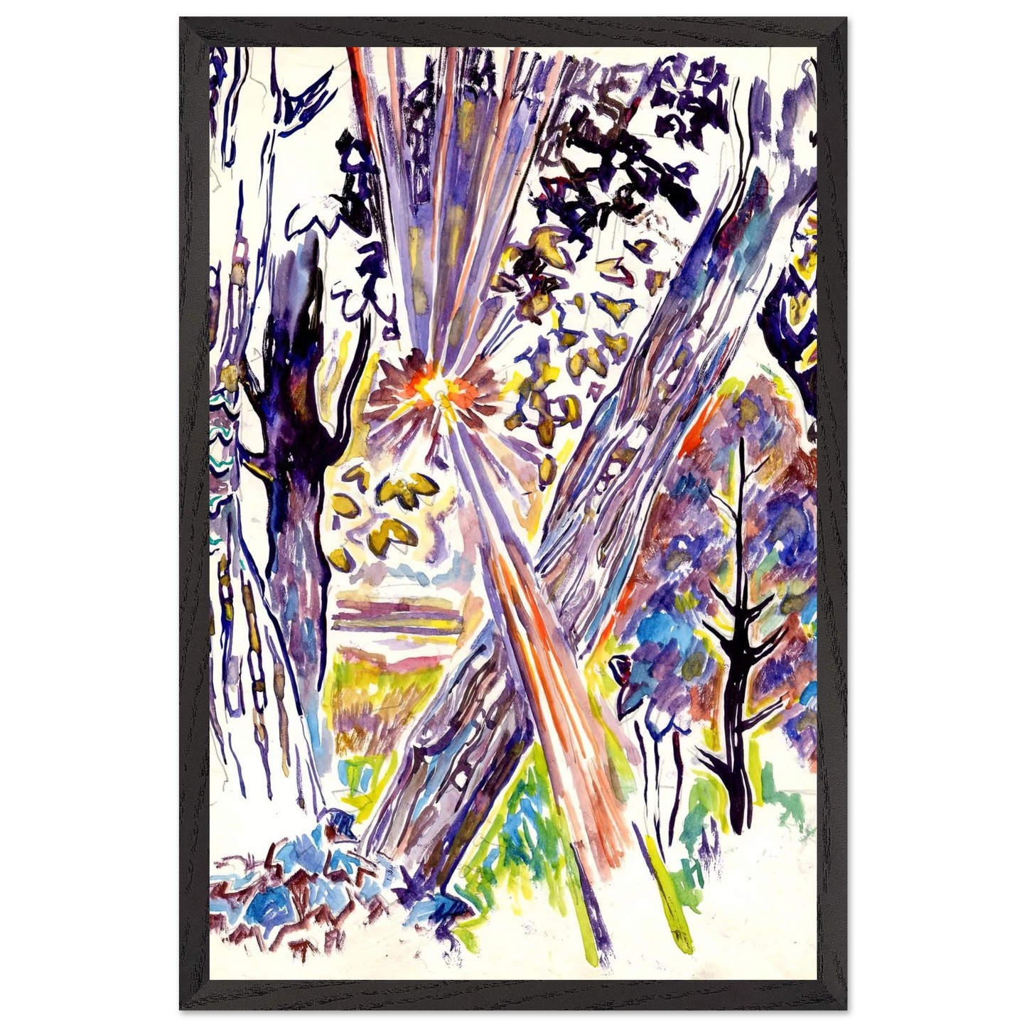 Walter Inglis Anderson - Walter Anderson Wall art - 13x18 cm / 5x7 inches - Premium Wooden Framed Poster With Fine Art Paper-canvas - White frame