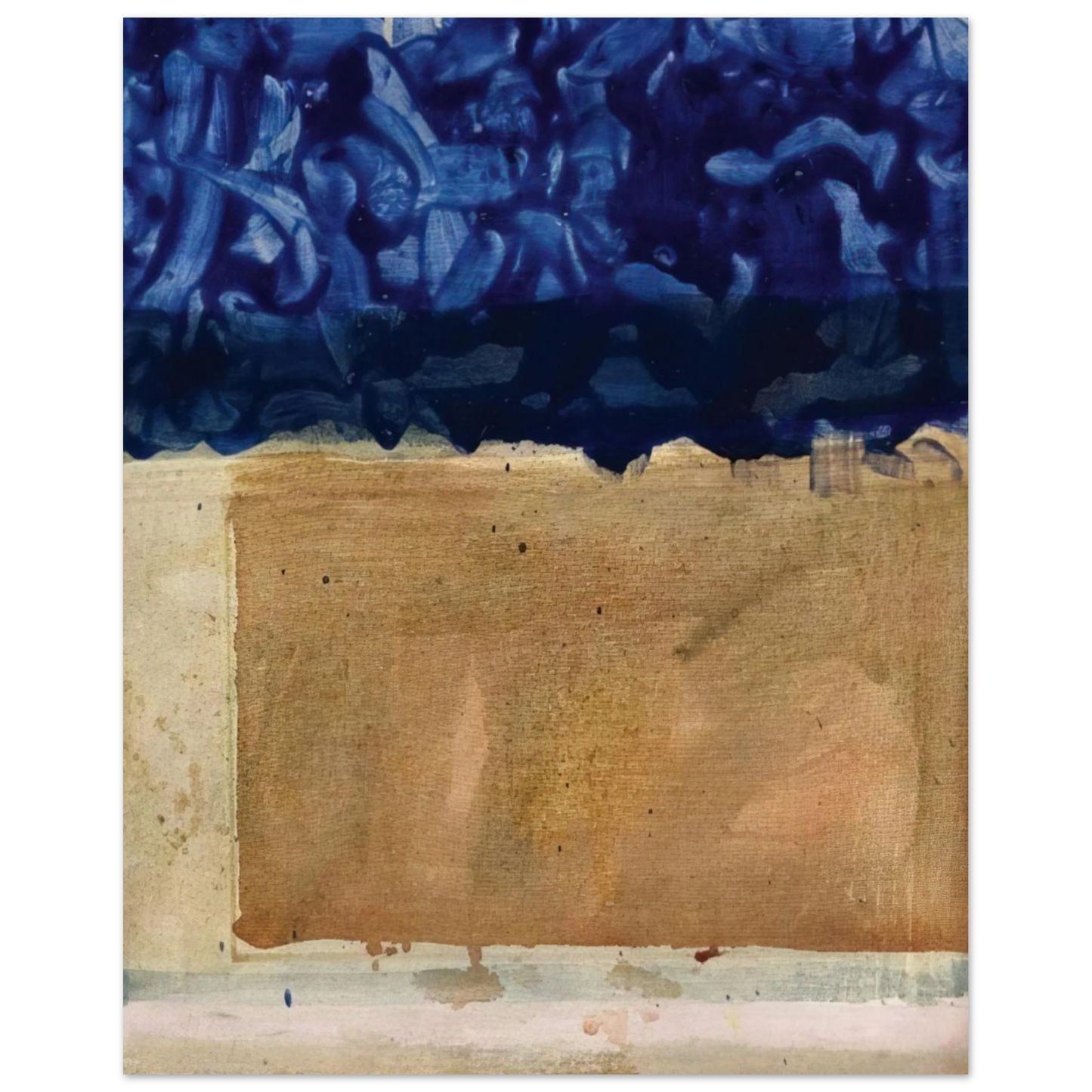 Helen Frankenthaler - Shoreline - 1952 Wall art - A1 (59.4 x 84.1  cm) - Premium Wooden Framed Poster With Fine Art Paper-canvas - Wood frame