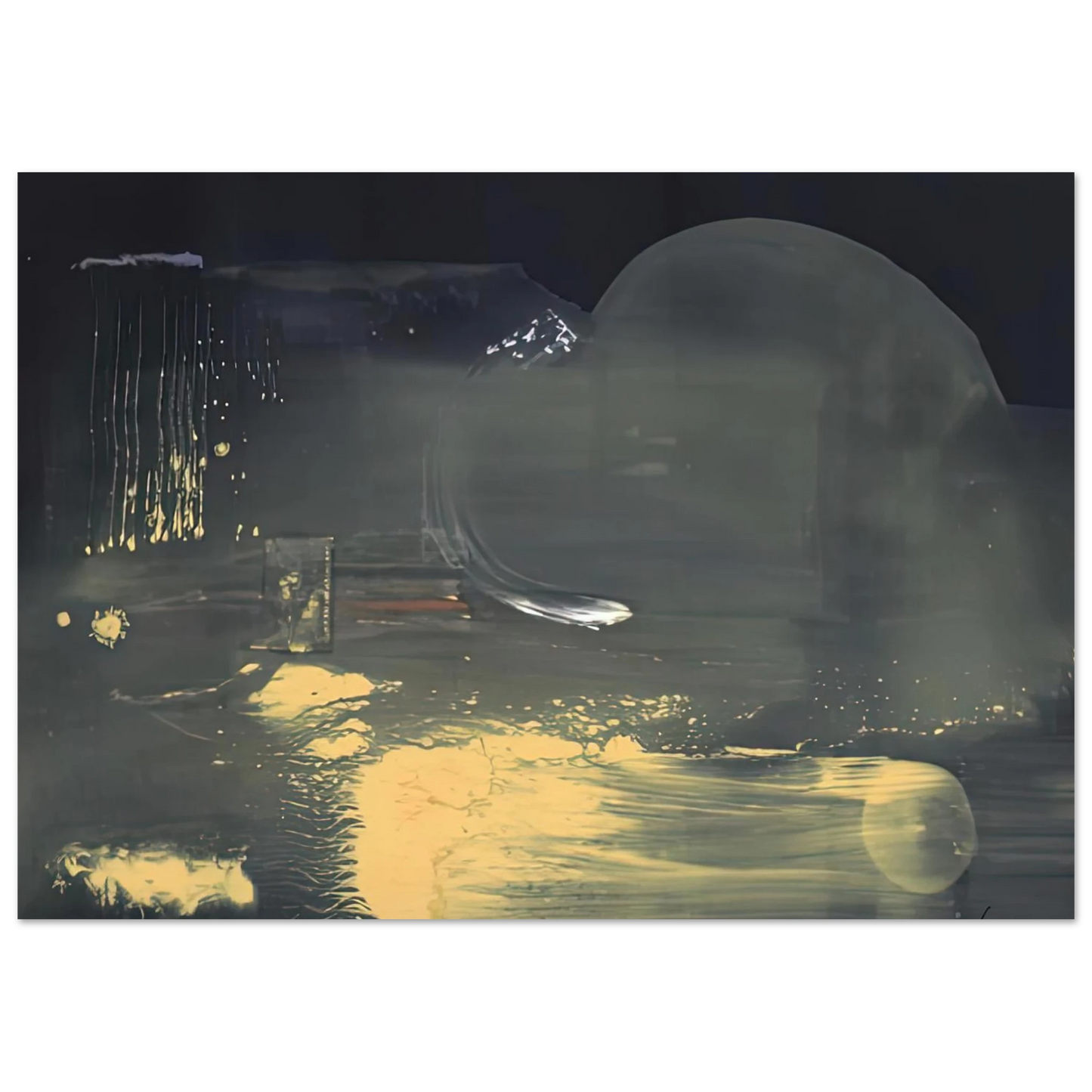 Helen Frankenthaler - Spellbound, 1991- Wall Art - 30x40 cm / 12x16 inches - Premium Wooden Framed Poster With Fine Art Paper-canvas - Black frame