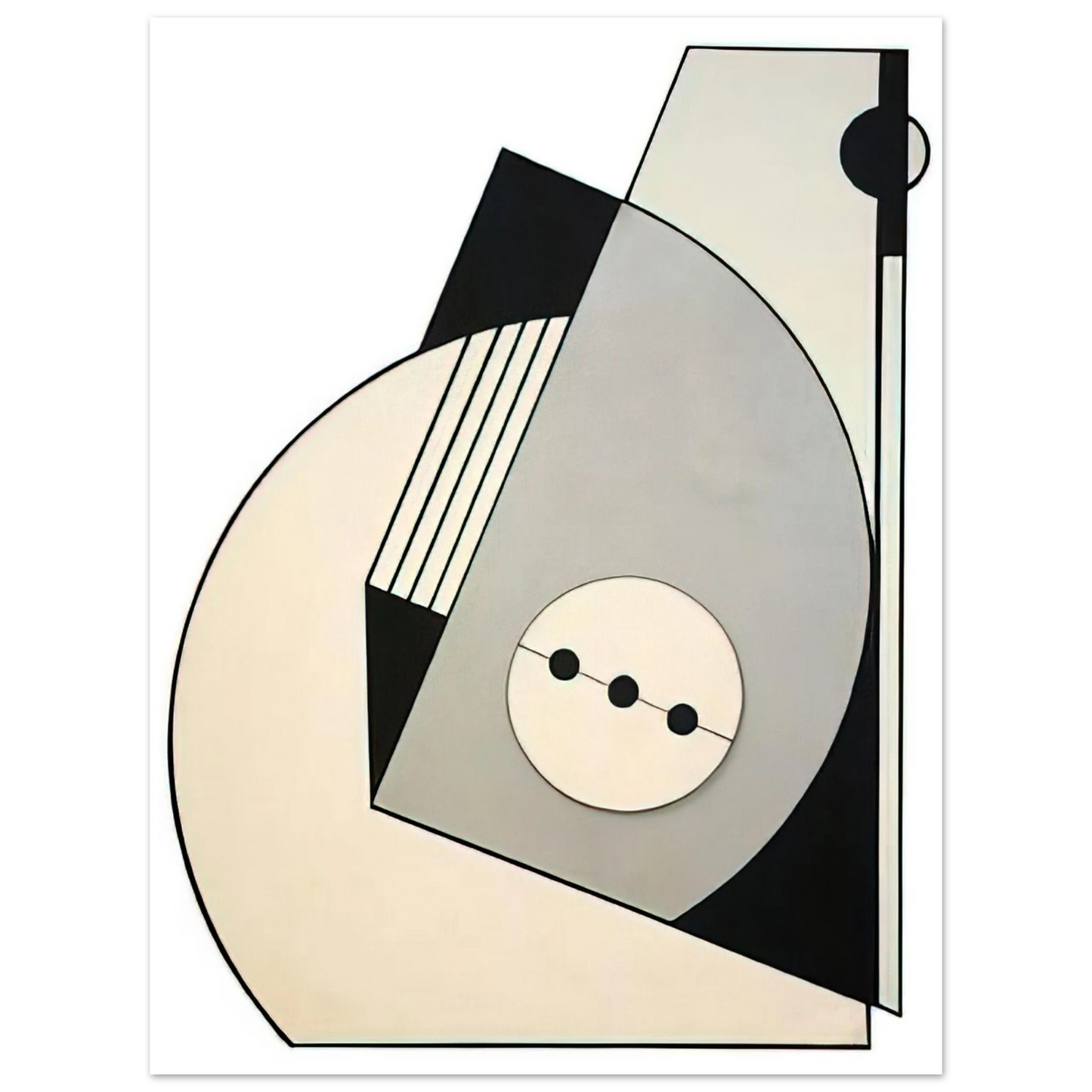 Carmelo Arden Quin - Gris - Concretism  75x100 cm / 30x40inches Fine Art Poster