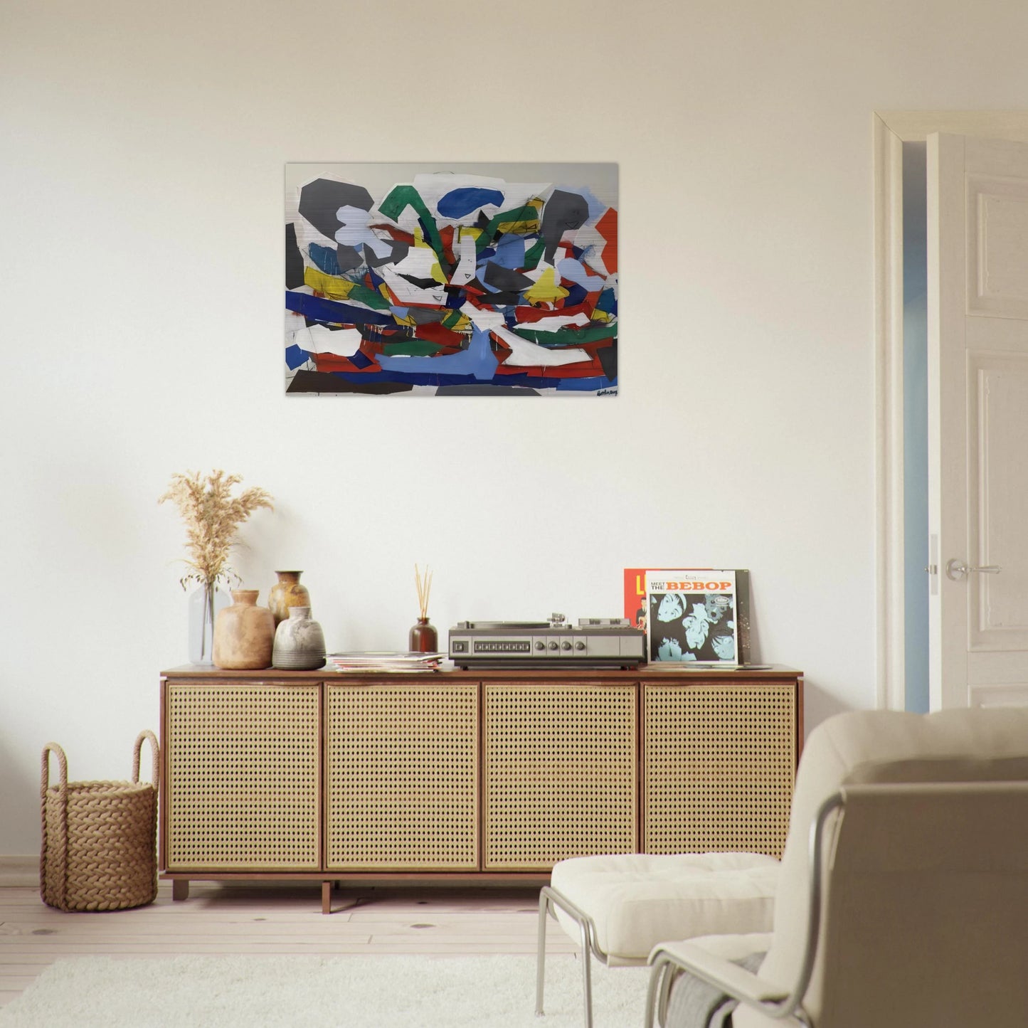 Adventure II - 1963 - Robert Goodnough Brushed Aluminum Print - 70x100 cm / 28x40 inches | Robert Goodnough Aluminum Print | Robert Goodnough Prints