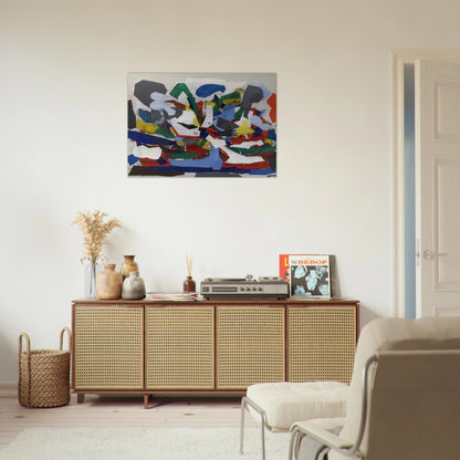 Adventure II - 1963 - Robert Goodnough Brushed Aluminum Print - 70x100 cm / 28x40 inches | Robert Goodnough Aluminum Print | Robert Goodnough Prints