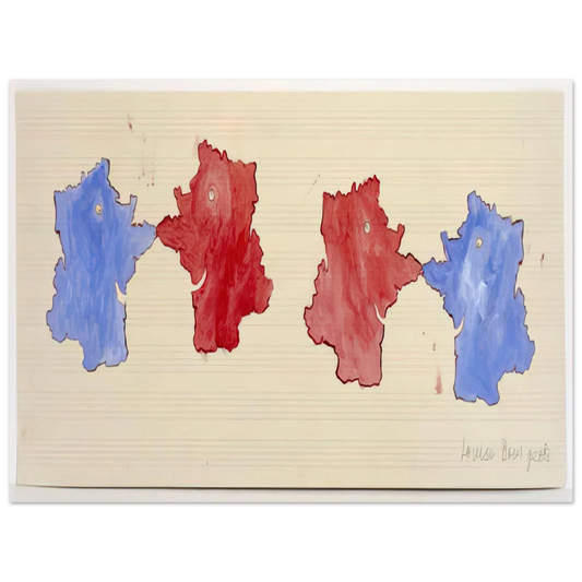 Louise Bourgeois - ON THE OCCASION OF SERPENTINE GALLERY MAP MARATHON  75x100 cm / 30x40inches Fine Art Poster