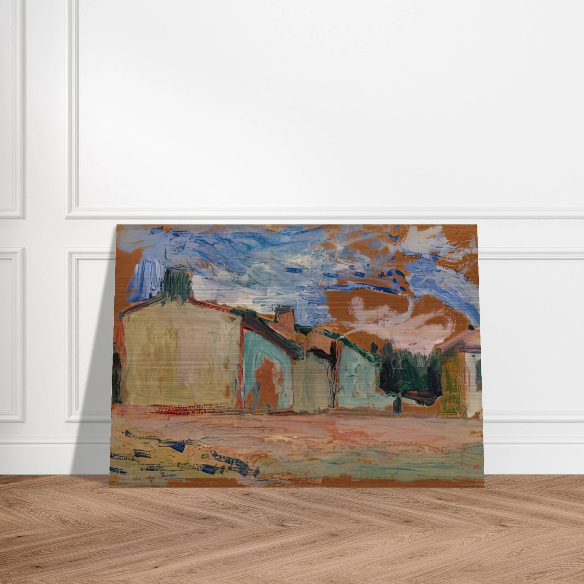 HOUSES FENOUILLET 1898 - Henri Matisse Brushed Aluminum Print - 70x100 cm / 28x40 inches | Henri Matisse Aluminum Print | Henri Matisse Prints