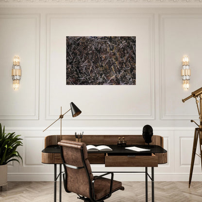 ALCHEMY 1947 - Jackson Pollock Brushed Aluminum Print - 70x100 cm / 28x40 inches | Jackson Pollock Aluminum Print | Jackson Pollock Prints