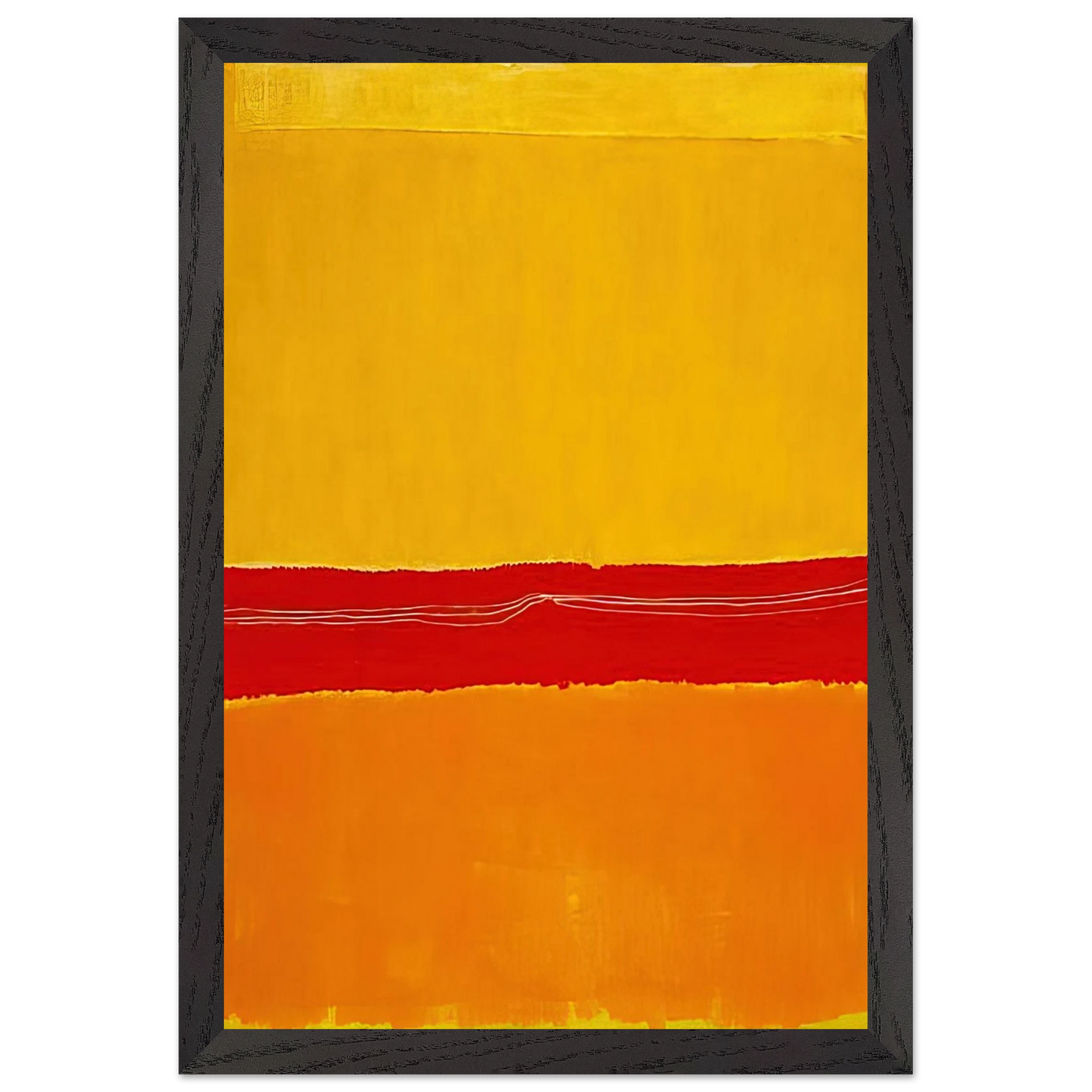 Mark Rothko - No.5No.22 - 1950 Wall Art - 21x29.7 cm / 8x12" - Premium Wooden Framed Poster With Fine Art Paper - Black frame