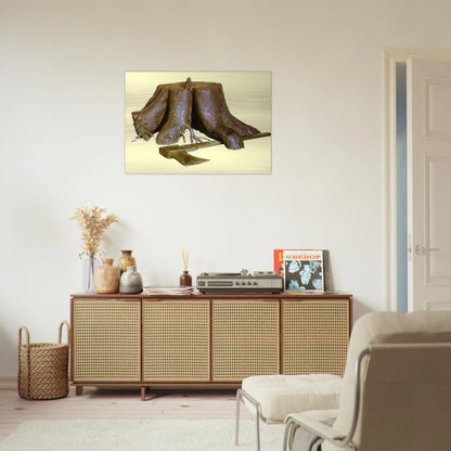 THE LABOURS OF ALEXANDER 1967 - Rene Magritte Brushed Aluminum Print - 70x100 cm / 28x40 inches | Rene Magritte Aluminum Print | Rene Magritte Prints