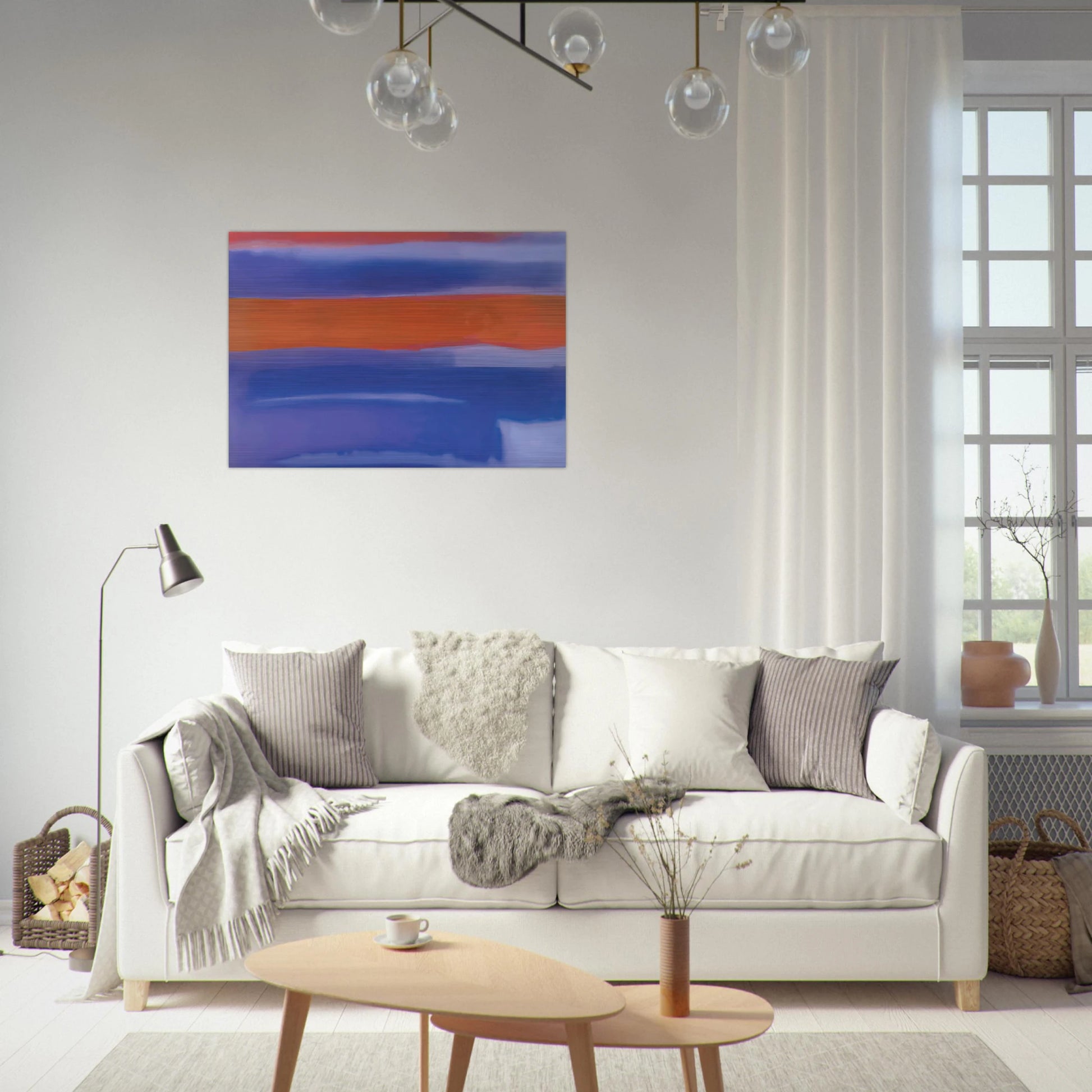 UNTITLED 1980 - Esteban Vicente Brushed Aluminum Print - 70x100 cm / 28x40 inches | Esteban Vicente Aluminum Print | Esteban Vicente Prints