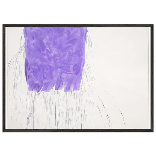 Violet - 1997 - Michel Majerus 70x100 cm / 28x40 inches Framed Art Print – Black Wooden Frame