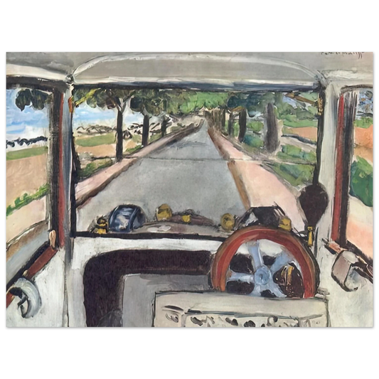 Henri Matisse - THE WINDSHIELD 1917 0  75x100 cm / 30x40inches Fine Art Poster