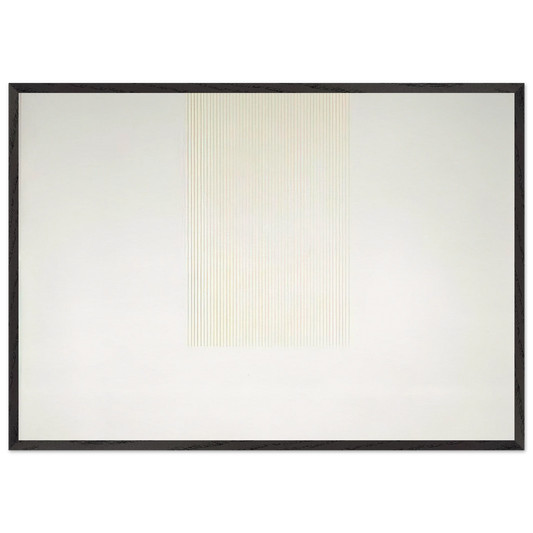 Untitled 1 - 1971 - Gene Davis 70x100 cm / 28x40 inches Framed Art Print – Black Wooden Frame