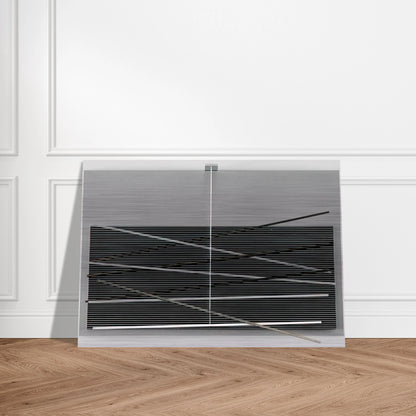 VIBRATIONS M TALLIQUES 1969 - Jesus Rafael Soto Brushed Aluminum Print - 70x100 cm / 28x40 inches | Jesus Rafael Soto Aluminum Print | Jesus Rafael Soto Prints