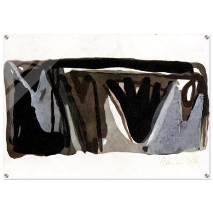 Grise nuit - 1975 - Bram van Velde Acrylic Print - 70x100 cm / 28x40″ inches